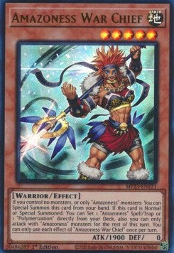 Amazoness War Chief - 25th Anniversary Tin: Dueling Heroes Mega Pack (Ultra Rare) [MP23-221] Imagen principal del producto