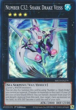 Number C32: Shark Drake Veiss - 25th Anniversary Tin: Dueling Heroes Mega Pack (Super Rare) [MP23-279]