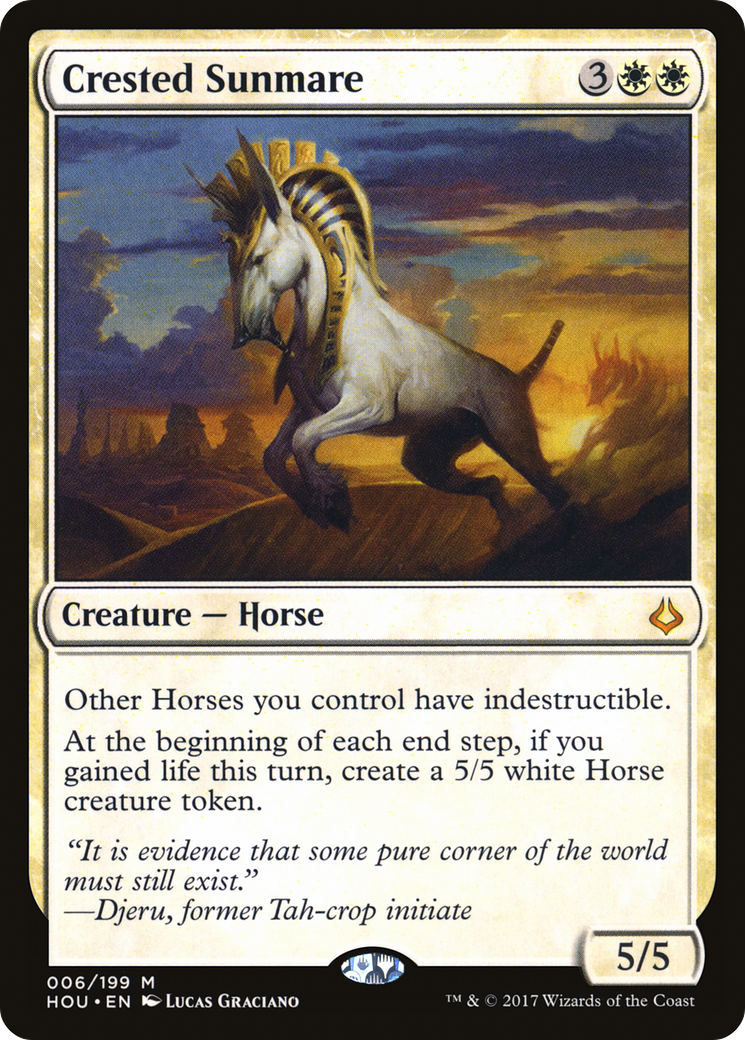 Crested Sunmare – Hour of Devastation 6 – Magic: The Gathering single card Immagine principale del prodotto