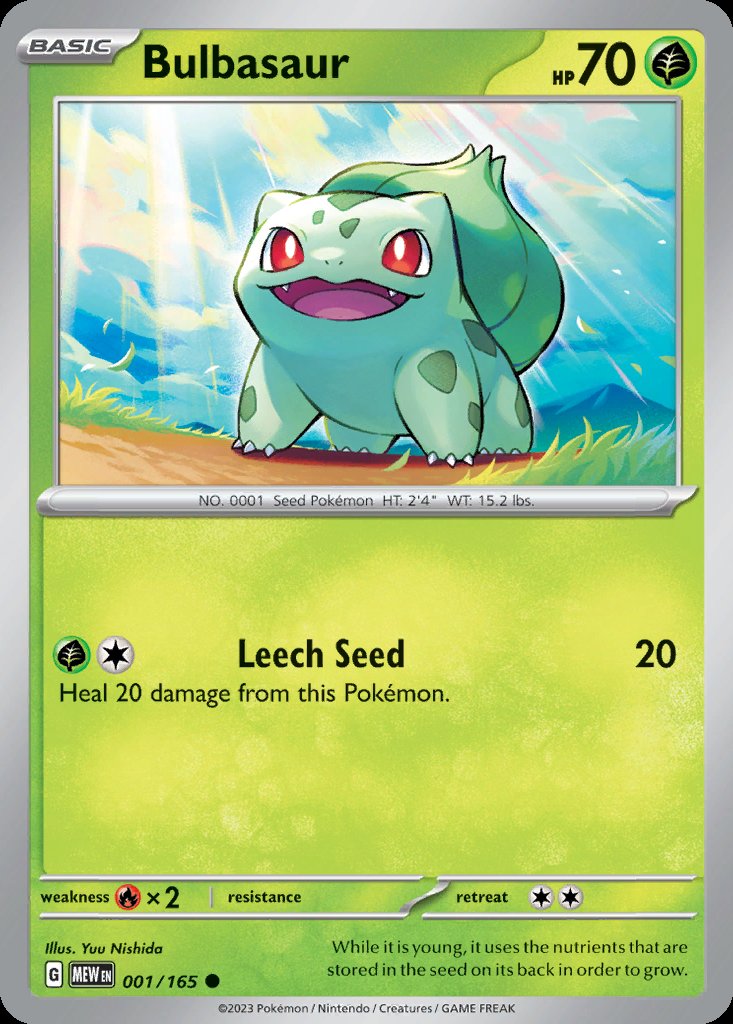 Bulbasaur - 151 (Common) [MEW-001] Image principale du produit