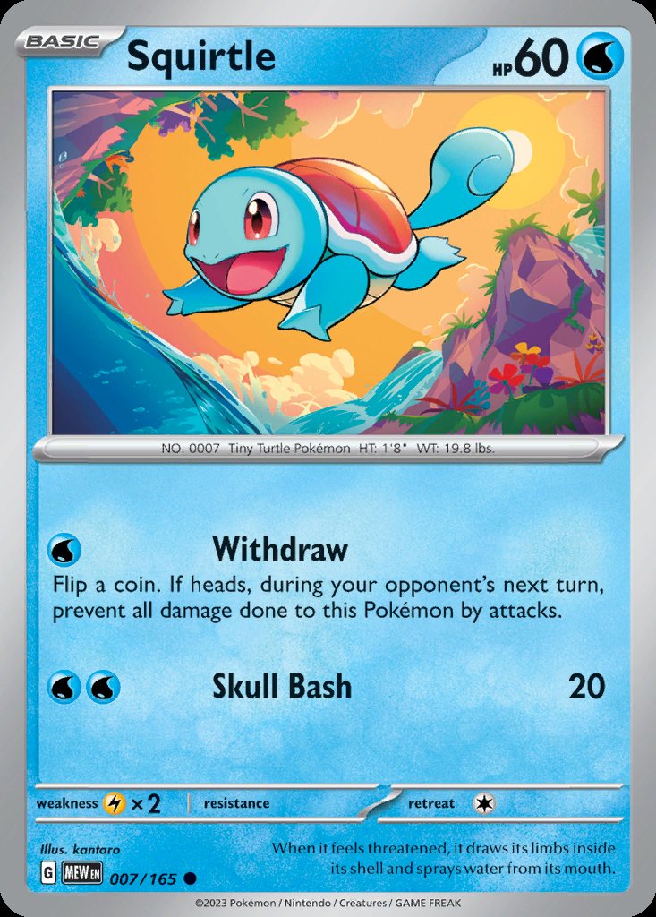 Squirtle - 151 (Common) [MEW-007] Image principale du produit