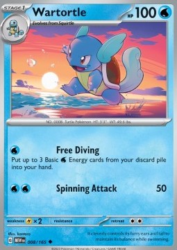 Wartortle - 151 (Uncommon) [MEW-008] Hover Image
