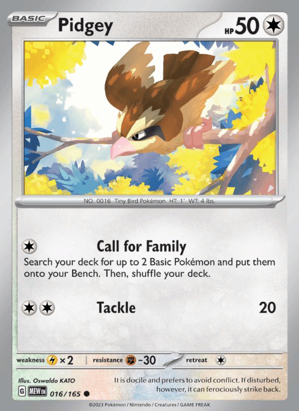 Pidgey - 151 (Common) [MEW-016] Main image