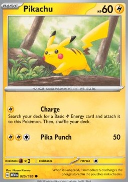 Pikachu - 151 (Common) [MEW-025] Immagine principale del prodotto