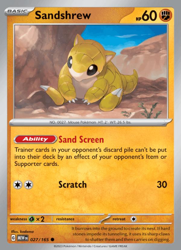 Sandshrew - 151 (Common) [MEW-027] Hoofdafbeelding