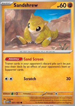 Sandshrew - 151 (Common) [MEW-027] Hover Image