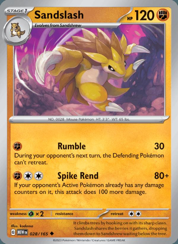 Sandslash - 151 (Uncommon) [MEW-028] Image principale du produit