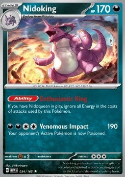 Nidoking - 151 (Rare) [MEW-034] Immagine principale del prodotto