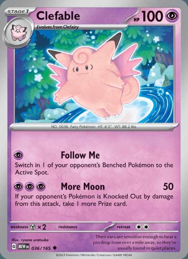 Clefable - 151 (Uncommon) [MEW-036] Main image