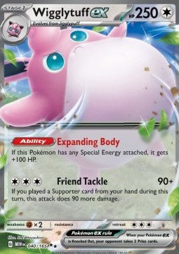 Wigglytuff ex - 151 (Double Rare) [MEW-040] Main image