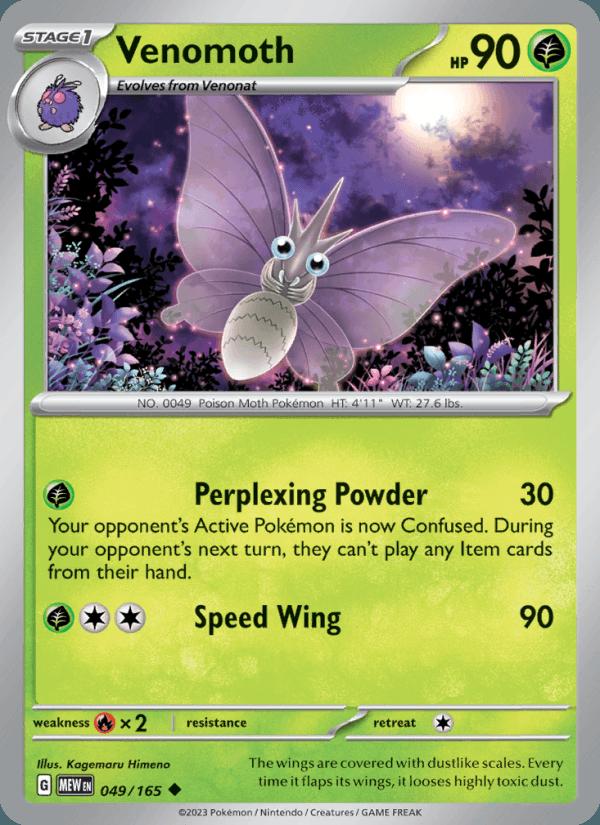 Venomoth - 151 (Uncommon) [MEW-049] Image principale du produit