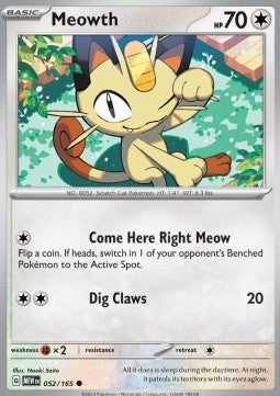 Meowth - 151 (Common) [MEW-052] Imagen principal del producto