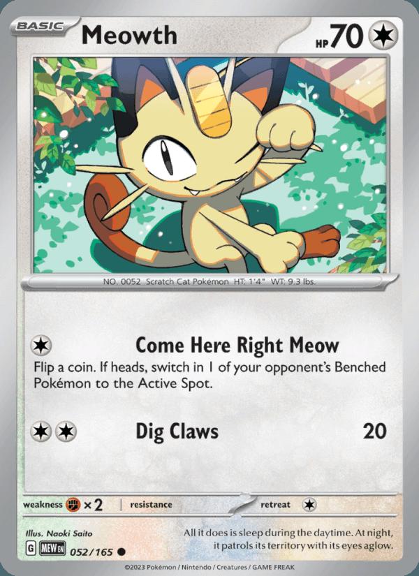 Meowth - 151 (Common) [MEW-052] Main image