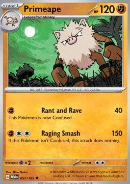 Primeape - 151 (Uncommon) [MEW-057] Hover Image