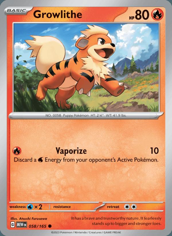 Growlithe - 151 (Common) [MEW-058] Main image
