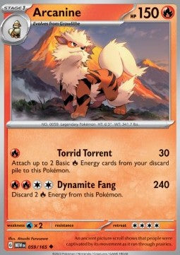 Arcanine - 151 (Uncommon) [MEW-059] Imagen principal del producto