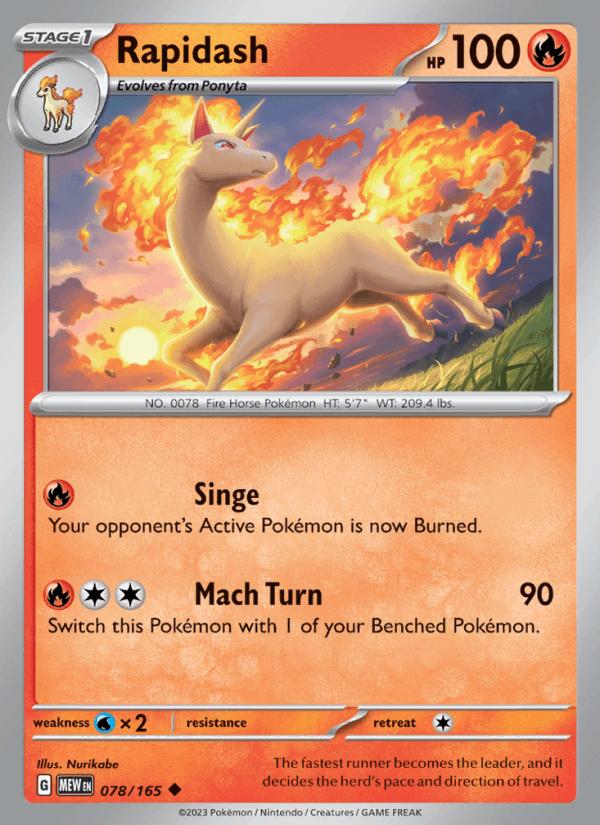 Rapidash - 151 (Uncommon) [MEW-078] Image principale du produit