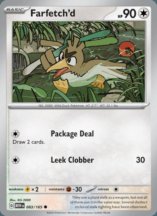 Farfetch'd - 151 (Common) [MEW-083] Image principale du produit