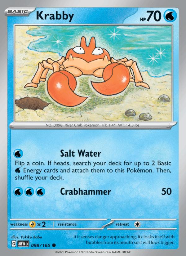 Krabby - 151 (Common) [MEW-098] Immagine principale del prodotto