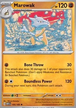 Marowak - 151 (Rare) [MEW-105] Imagen principal del producto