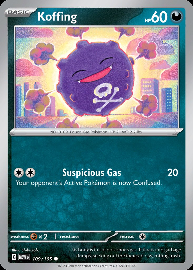 Koffing - 151 (Common) [MEW-109] Image principale du produit