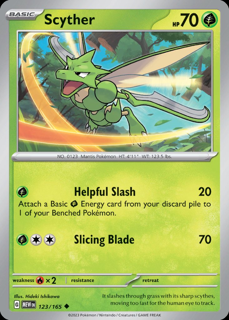 Scyther - 151 (Uncommon) [MEW-123] Image principale du produit