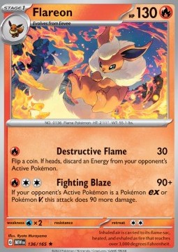Flareon - 151 (Rare) [MEW-136] Hover Image