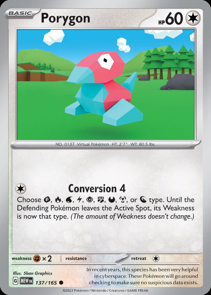 Porygon - 151 (Common) [MEW-137] Image principale du produit