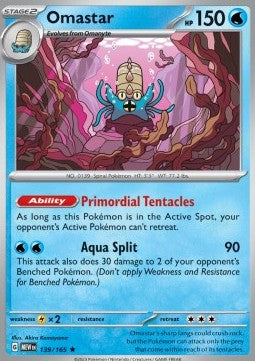Omastar - 151 (Rare) [MEW-139] Hauptbild