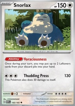 Snorlax - 151 (Uncommon) [MEW-143] Hover Image