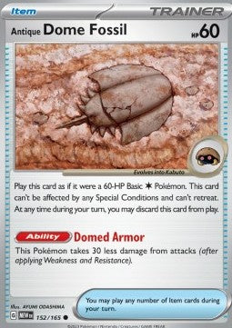 Antique Dome Fossil - 151 (Common) [MEW-152] Hover Image
