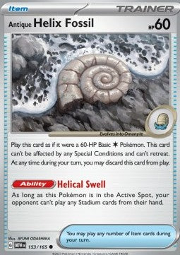 Antique Helix Fossil - 151 (Common) [MEW-153] Hover Image