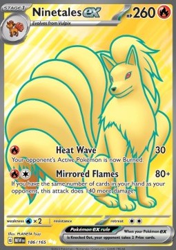 Ninetales ex - 151 (Ultra Rare) [MEW-186] Imagen principal del producto