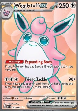 Wigglytuff ex - 151 (Ultra Rare) [MEW-187] Main image