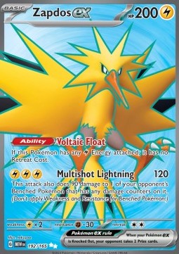 Zapdos ex - 151 (Ultra Rare) [MEW-192] Hover Image