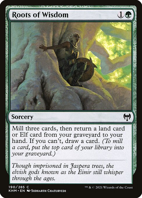 Roots of Wisdom – Kaldheim (KHM-190) Magic: The Gathering card