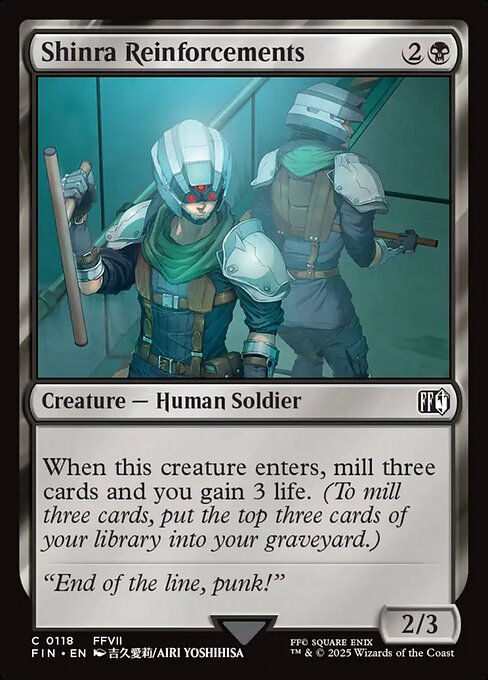 Shinra Reinforcements – FINAL FANTASY (FIN-118) Magic: The Gathering card Hauptbild