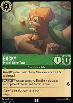 Bucky - Squirrel Squeak Tutor - Rise of the Floodborn (Uncommon) [2ROF-73] Image principale du produit