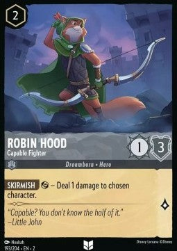 Robin Hood - Capable Fighter - Rise of the Floodborn (Uncommon) [2ROF-193] Hover Image