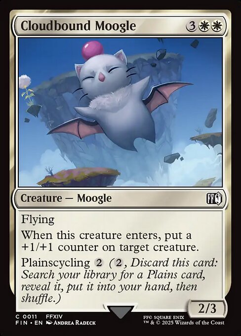 Cloudbound Moogle – Final Fantasy (FIN-11) Magic: The Gathering card | LC-REM-20260804-15568987914572-7387bca7-f496-45da-a0ac-6be049303a8f Main image