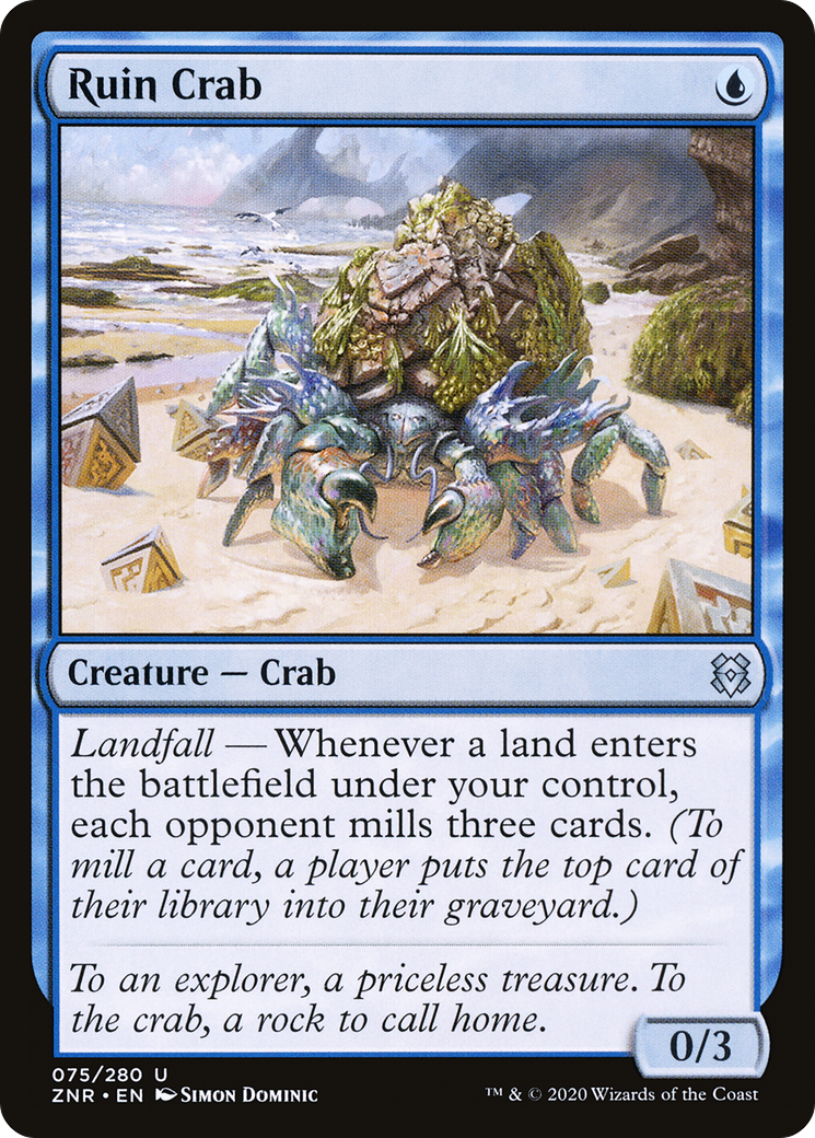 Ruin Crab – Zendikar Rising 75 – Magic: The Gathering single card Imagen principal del producto