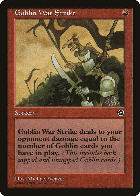 Goblin War Strike – Portal Second Age (P02-105) Magic: The Gathering card | LC-REM-20260804-15340033737036-738fecfd-1119-4dcb-acd6-ec9715d9c074