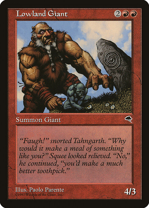 Lowland Giant – Tempest (TMP-187) Magic: The Gathering card | LC-REM-20260804-15846242648396-7398dec7-5e60-43c0-81a0-ab49beb37077 Immagine principale del prodotto