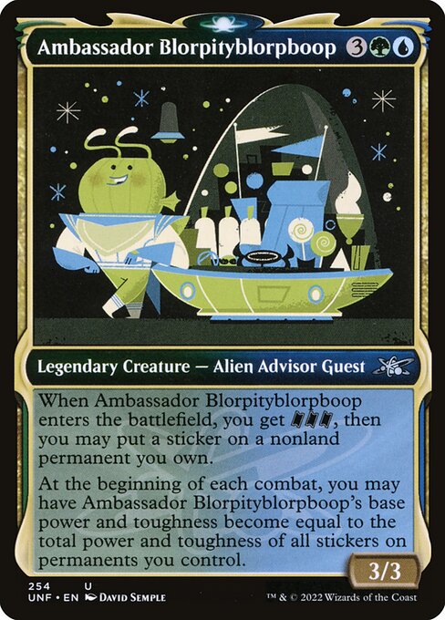 Ambassador Blorpityblorpboop – Unfinity (UNF-254) Magic: The Gathering card | LC-REM-20260804-15151553151308-73b28211-bfc2-458a-a65e-1e70d85c206c Image principale du produit