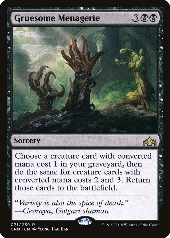 Gruesome Menagerie - Guilds of Ravnica (Rare) [GRN-71] Hauptbild
