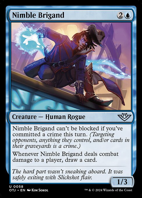 Nimble Brigand – Outlaws of Thunder Junction (OTJ-58) Magic: The Gathering card