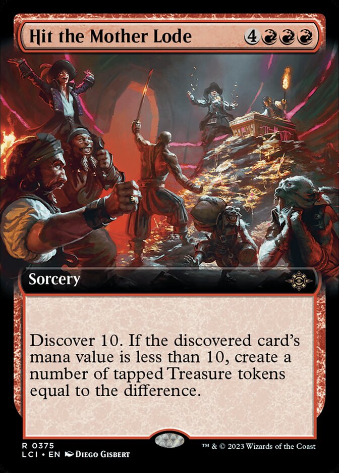 Magic-kaart Hit the Mother Lode XLCI-375 uit The Lost Caverns of Ixalan: Extras (Rare)