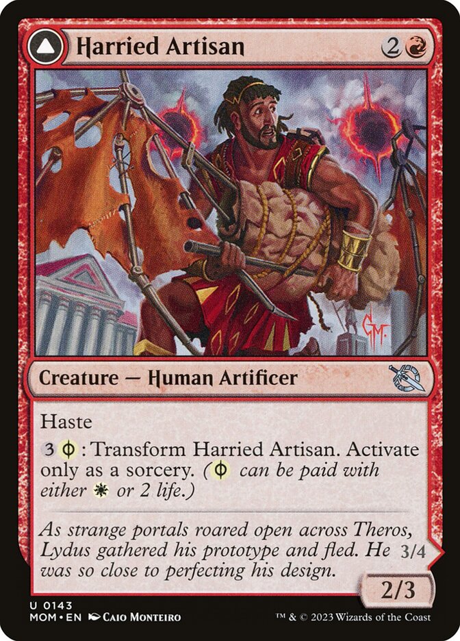 Harried Artisan // Phyrexian Skyflayer - March of the Machine (Uncommon) [MOM-143]