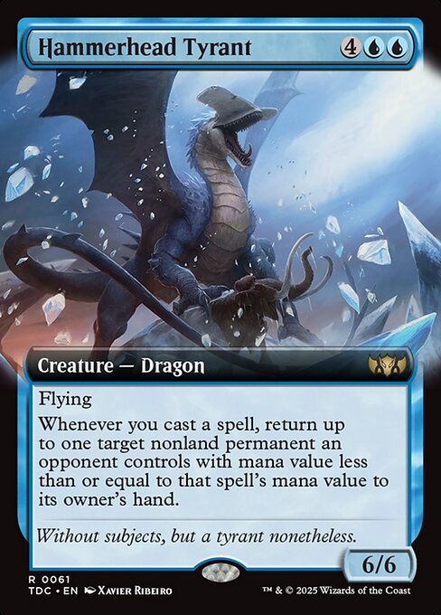 Hammerhead Tyrant – Tarkir: Dragonstorm Commander (TDC-61) Magic: The Gathering card | LC-REM-20260804-15409877320012-73f4ea2a-bef3-4e17-ab75-1ab0c1811948 Immagine principale del prodotto