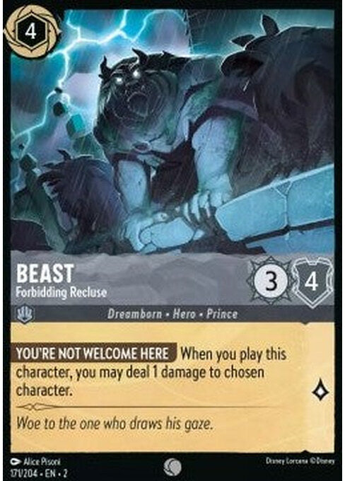 Beast - Forbidding Recluse — Rise of the Floodborn (2ROF-171) Lorcana card Image principale du produit